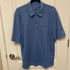 Men’s blue Nike, golf shirt, size large.